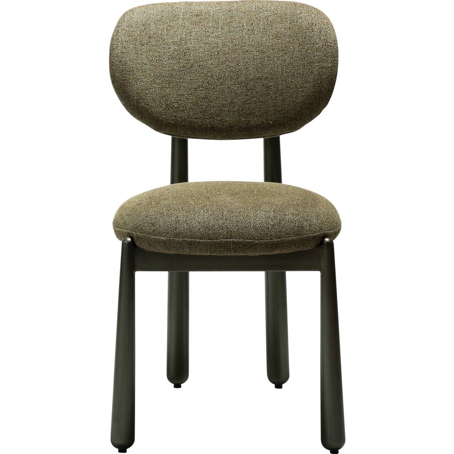 Woke Oljifgroen Bouclé Eetkamerstoel Woke Oljifgroen Bouclé Eetkamerstoel