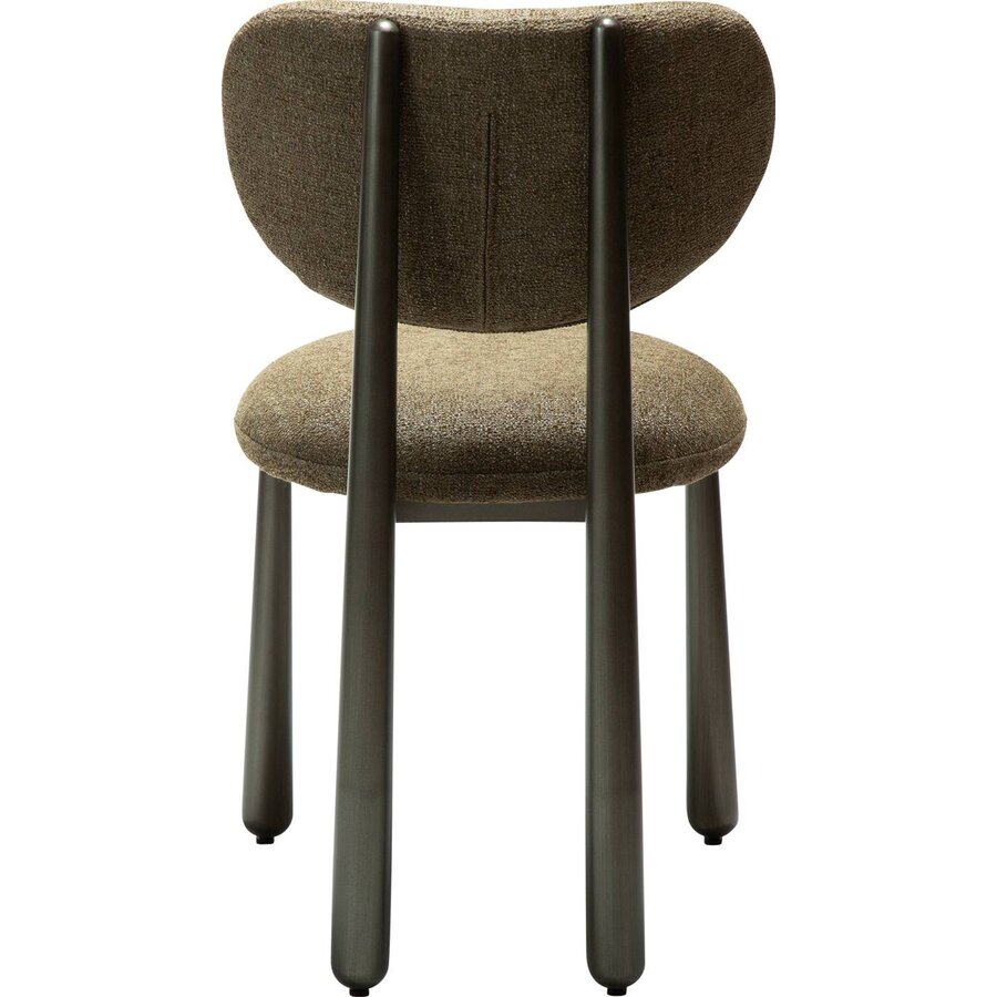 Woke Oljifgroen Bouclé Eetkamerstoel Woke Oljifgroen Bouclé Eetkamerstoel