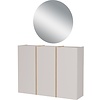 Libbiano Plus Cashmere / Eiken Halmeubelset Drie