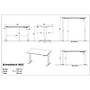 Rovigo Elektrische Zit Sta Bureautafel Cashmere 120 cm