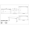 Rovigo Elektrische Zit Sta Bureautafel Cashmere 160 cm