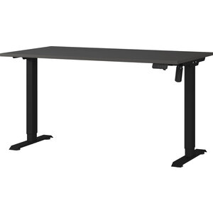 Germania Rovigo Elektrische Zit Sta Bureautafel Grafiet 140 cm
