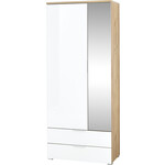 Germania Telde Wit / Eiken Halkast met Spiegel Germania Telde Wit / Eiken Halkast met Spiegel