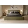 Alma 200 x 200 cm Gestoffeerd Bed Olijfgroen