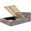 Alma 200 x 200 cm Gestoffeerd Bed Taupe