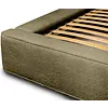 Alma 200 x 200 cm Gestoffeerd Bed Olijfgroen