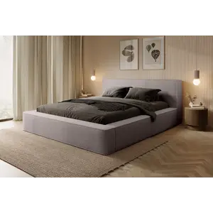 Trae Mobler Alma 200 x 200 cm Gestoffeerd Bed Taupe