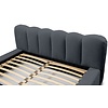 Dallas 200 x 200 cm Gestoffeerd Bed Donkerblauw