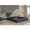 Dallas 200 x 200 cm Gestoffeerd Bed Donkerblauw