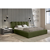 Dallas 200 x 200 cm Gestoffeerd Bed Bosgroen