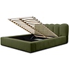 Dallas 200 x 200 cm Gestoffeerd Bed Bosgroen