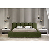 Dallas 200 x 200 cm Gestoffeerd Bed Bosgroen