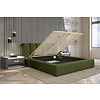 Dallas 200 x 200 cm Gestoffeerd Bed Bosgroen
