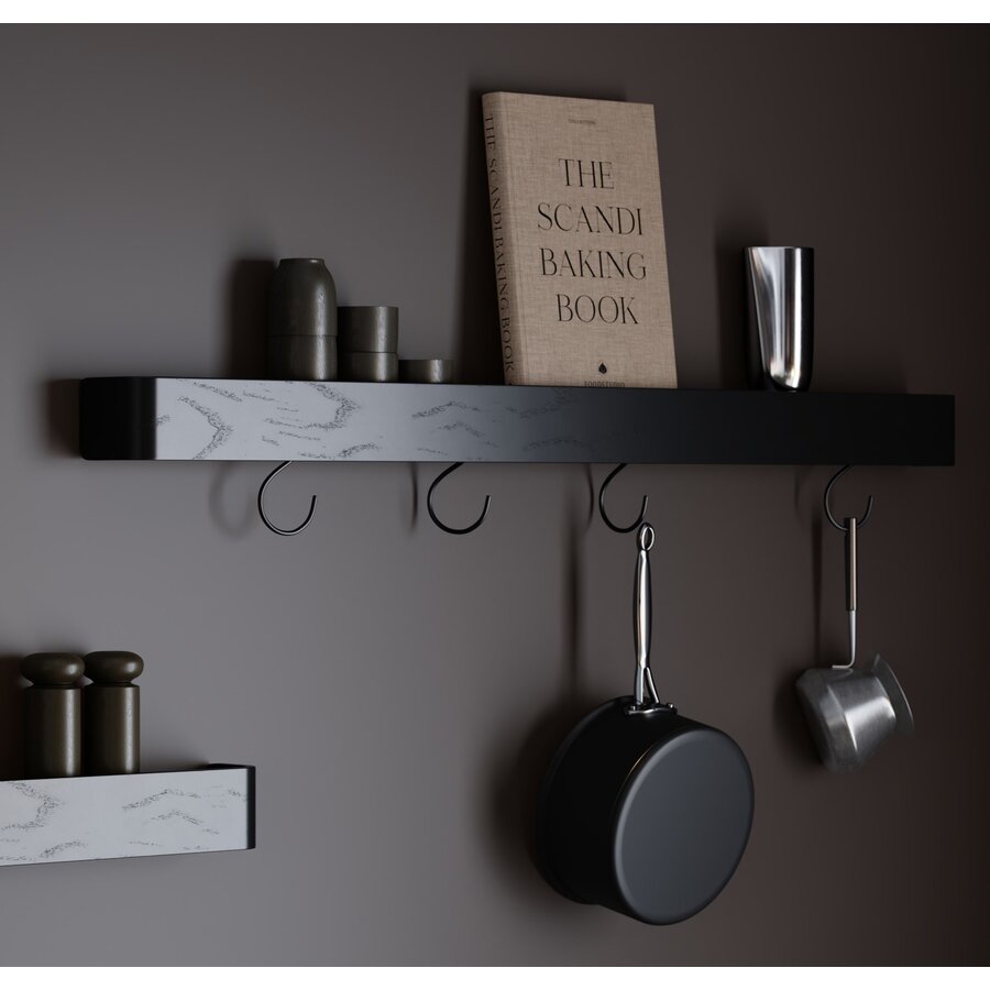 Protopia Zwart Essenhout Wandrek