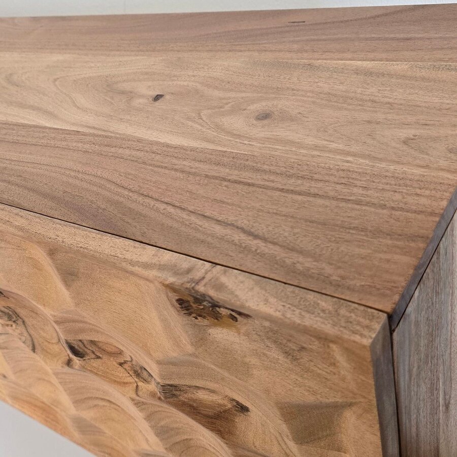 Samos Massief Acacia TV meubel met Drie Deuren