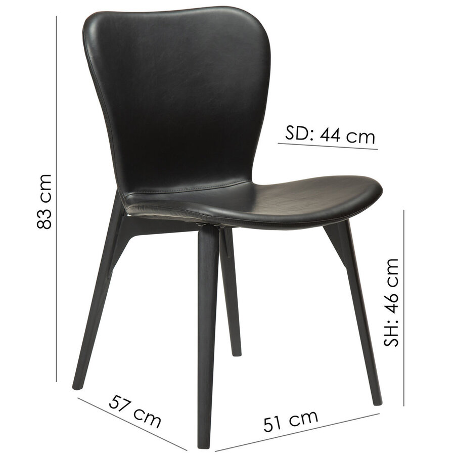 Paragon Eetkamerstoel Zwart Bouclé