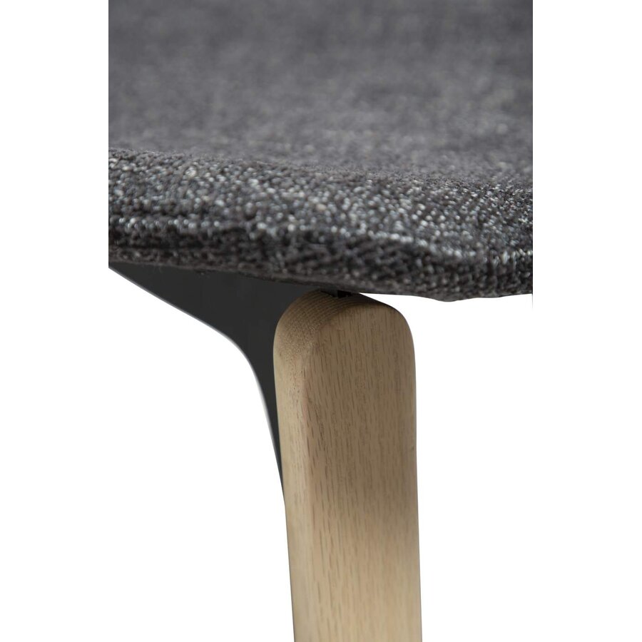 Paragon Eetkamerstoel Zwart Bouclé