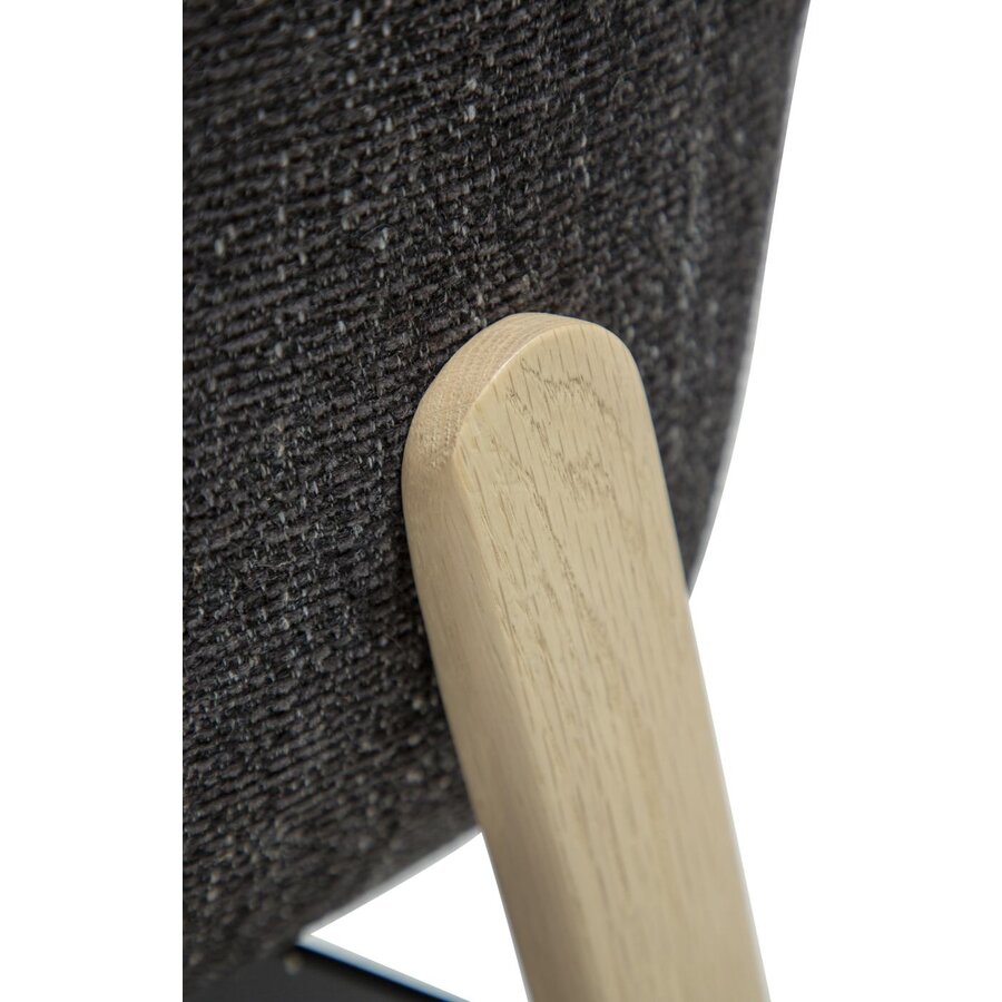 Paragon Eetkamerstoel Zwart Bouclé