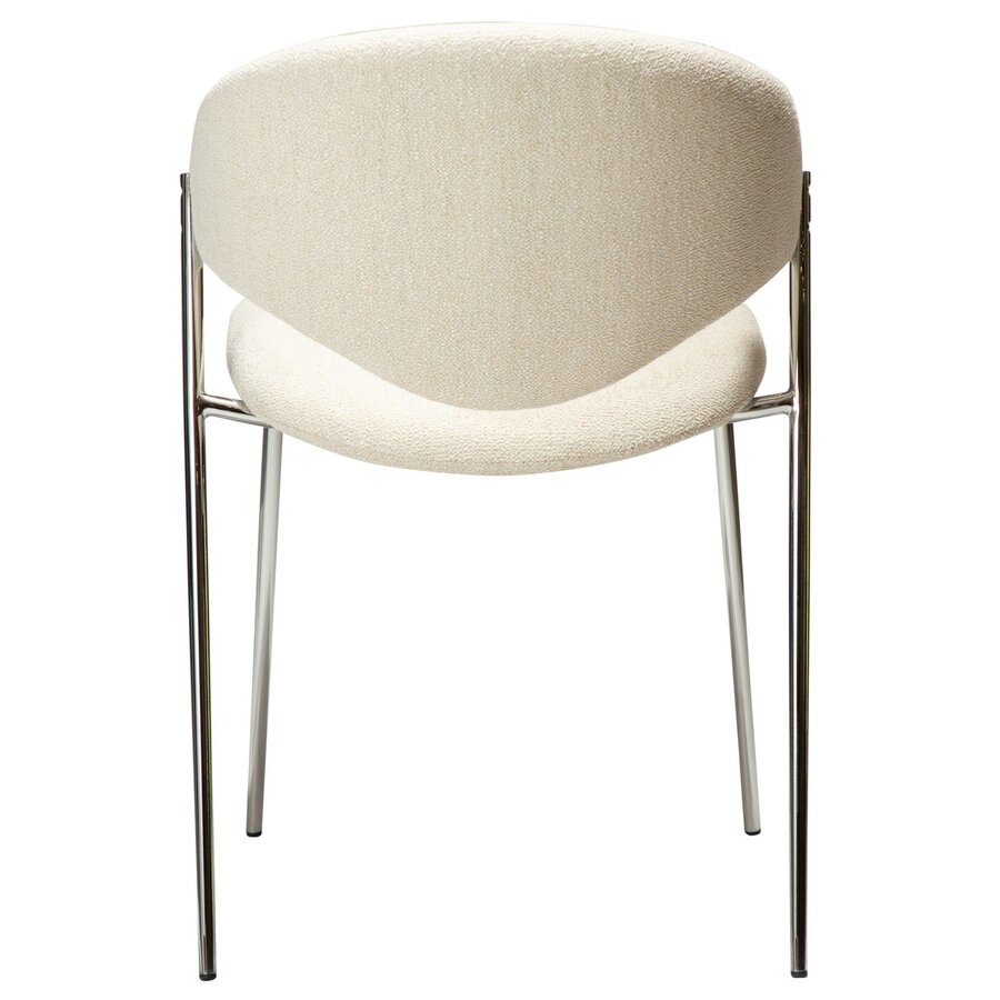 Zone Eetkamerstoel Beige Bouclé