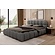 Boston 200 x 200 cm Gestoffeerd Bed Donkergrijs Boston 200 x 200 cm Gestoffeerd Bed Donkergrijs
