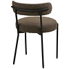 Badalona Bruin Bouclé Eetkamerstoel Badalona Bruin Bouclé Eetkamerstoel