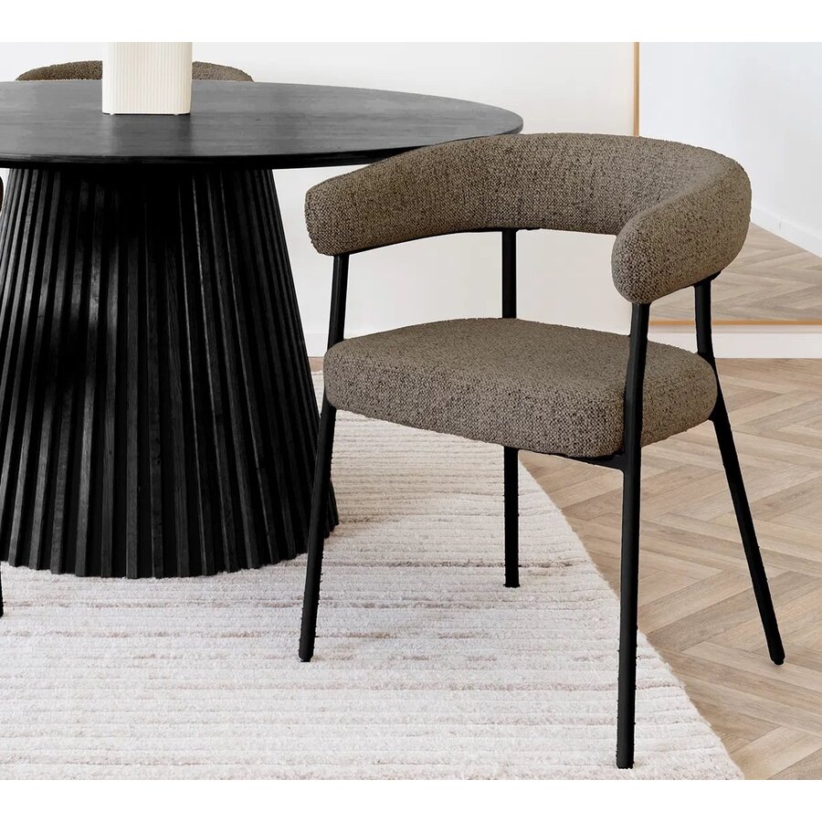 Trivio Bruin Eetkamerstoel met Armleuning