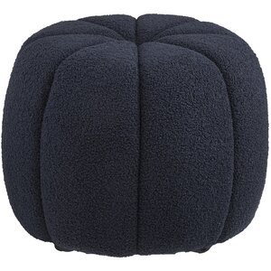 House Nordic Paisley Navy Blauw Poef
