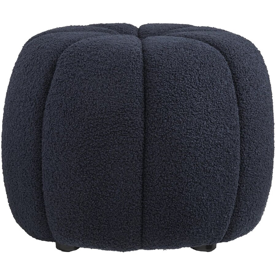 Paisley Navy Blauw Poef