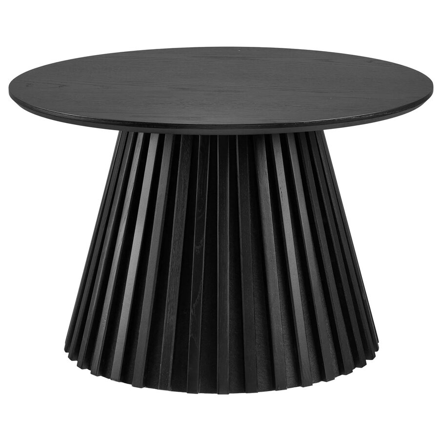 Osaka Zwart Eiken Salontafel Rond