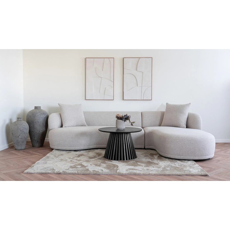 Osaka Zwart Eiken Salontafel Rond