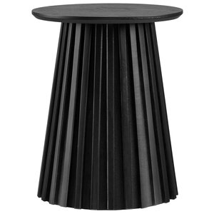 House Nordic Osaka Zwart Eiken Bijzettafel Rond