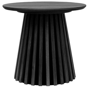 House Nordic Osaka Zwart Eiken Bijzettafel Rond Ø50