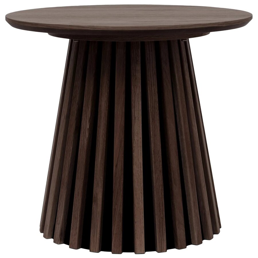 Osaka Gerookt Eiken Bijzettafel Rond Ø50