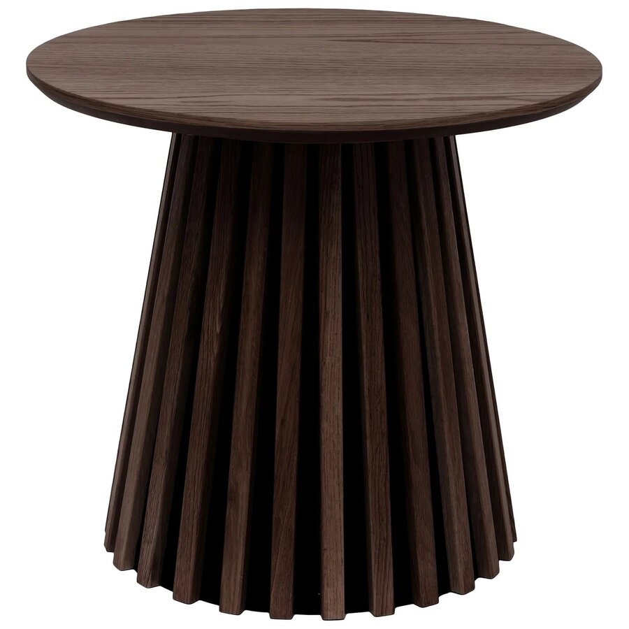 Osaka Gerookt Eiken Bijzettafel Rond Ø50