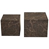 Prague Bruin Salontafel Set Marmerlook Prague Bruin Salontafel Set Marmerlook