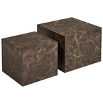 House Nordic Prague Bruin Salontafel Set Marmerlook House Nordic Prague Bruin Salontafel Set Marmerlook