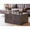 Prague Bruin Salontafel Marmerlook 80 x 60 cm