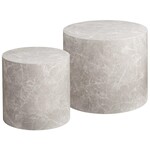 House Nordic Prague Ronde Salontafel Set Beige House Nordic Prague Ronde Salontafel Set Beige