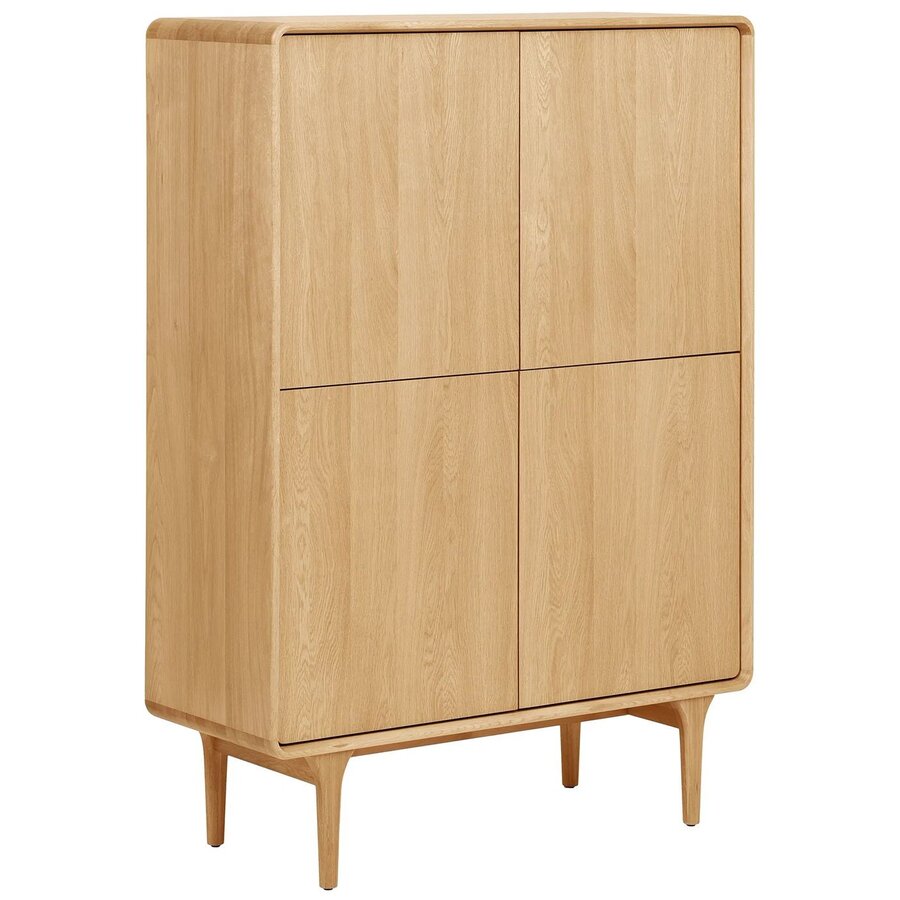 Darwin Eiken Opbergkast met 4-Deuren Darwin Eiken Opbergkast met 4-Deuren