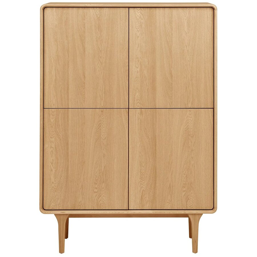 Darwin Eiken Opbergkast met 4-Deuren Darwin Eiken Opbergkast met 4-Deuren