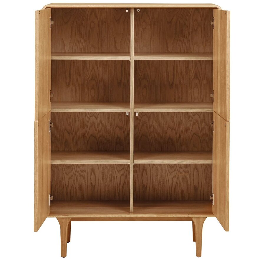 Darwin Eiken Opbergkast met 4-Deuren Darwin Eiken Opbergkast met 4-Deuren