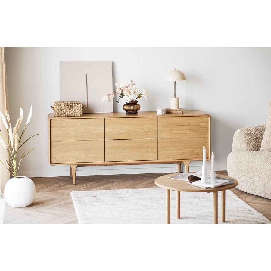 Darwin Eiken Dressoir met 2-Deuren 2-Lades