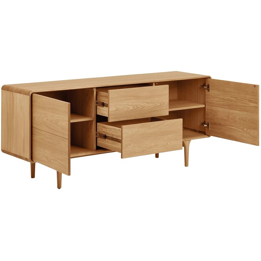 Darwin Eiken Dressoir met 2-Deuren 2-Lades