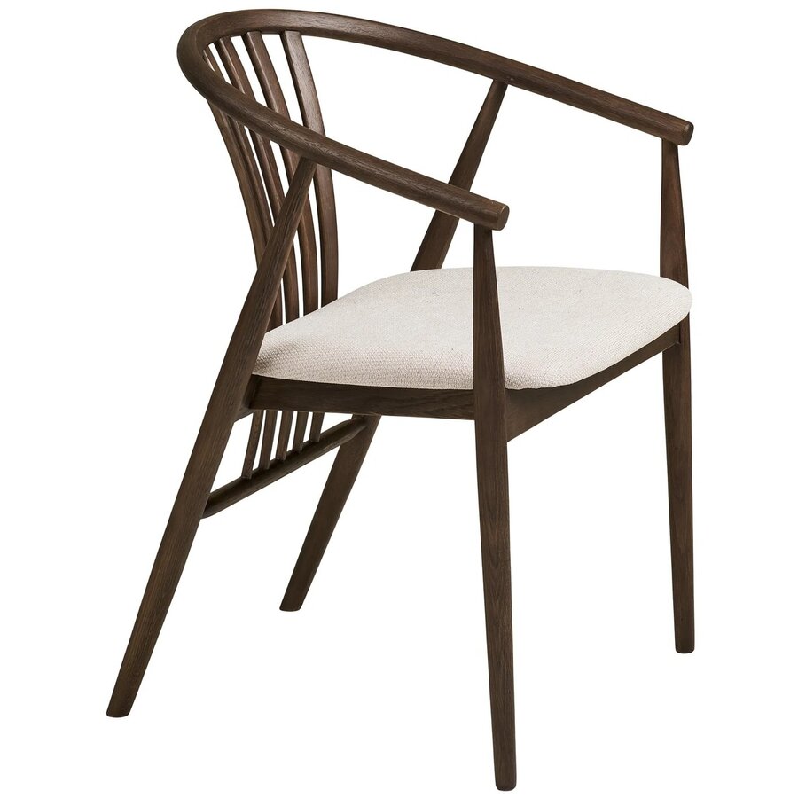 Agustin Eetkamerstoel Gerookt Eiken / Zand Agustin Eetkamerstoel Gerookt Eiken / Zand