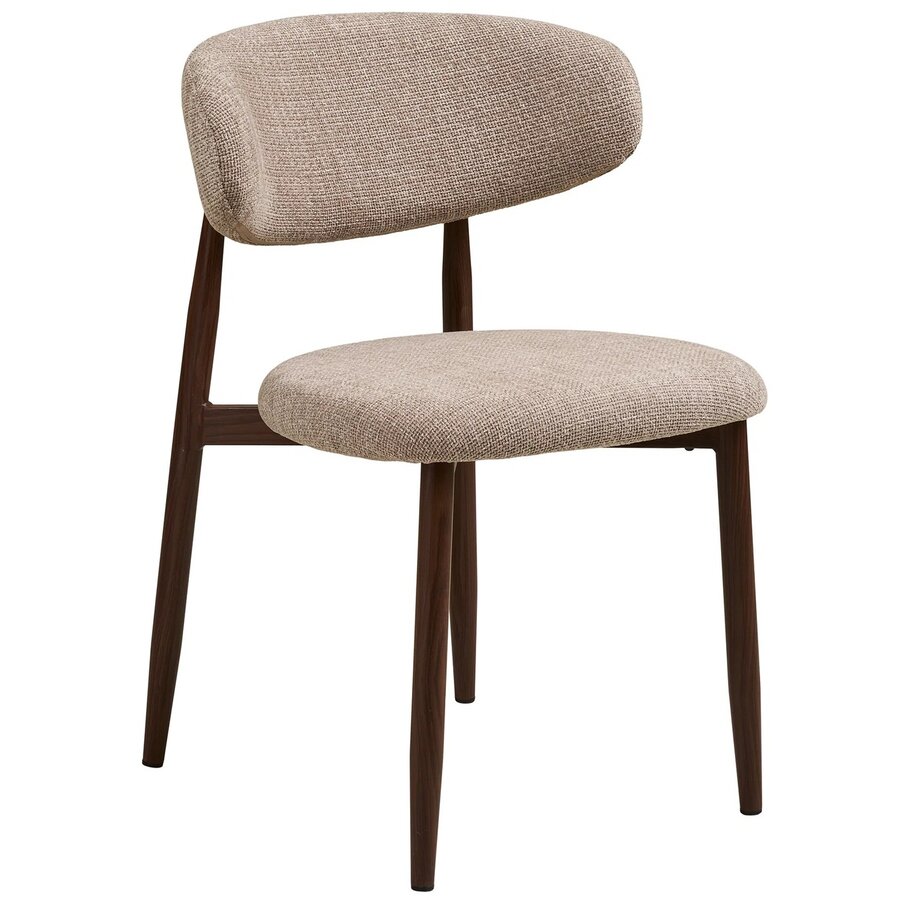 Levanto Eetkamerstoel Zand / Walnoot Levanto Eetkamerstoel Zand / Walnoot