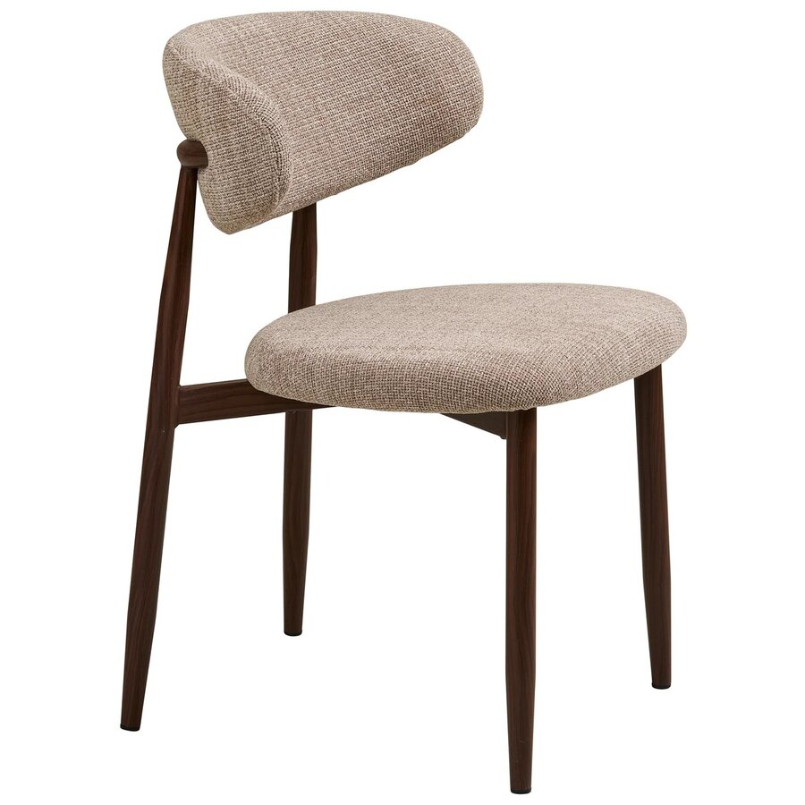 Levanto Eetkamerstoel Zand / Walnoot Levanto Eetkamerstoel Zand / Walnoot