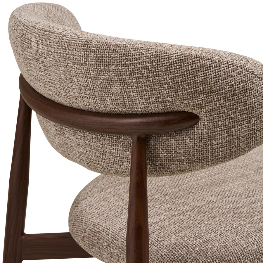 Levanto Eetkamerstoel Zand / Walnoot Levanto Eetkamerstoel Zand / Walnoot