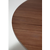 Root Walnoot Bijzettafel Rond