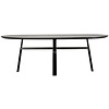 Cross Zwart Essenhout Eettafel Ovaal