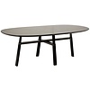 Cross Zwart Essenhout Eettafel Ovaal